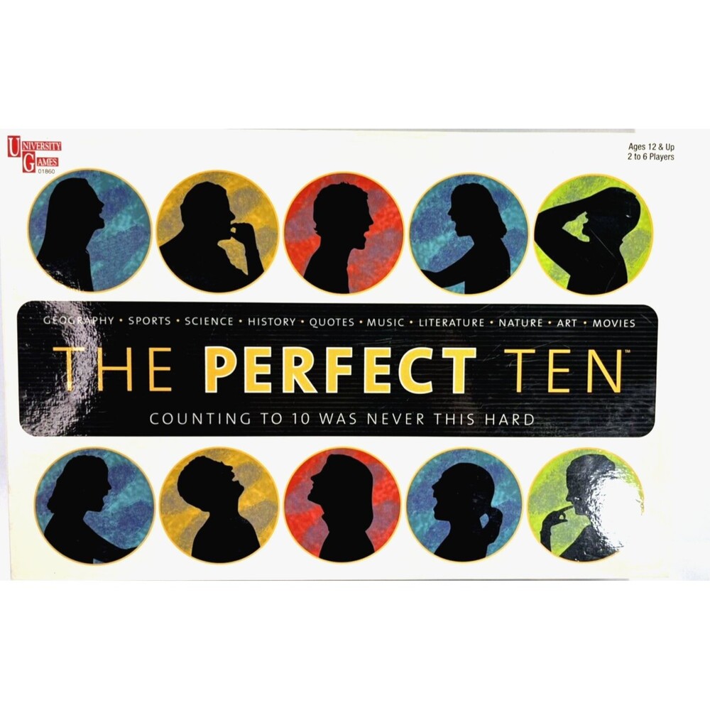 The Perfect Ten 3-D Board Game Vintage 2004 University Games Complete